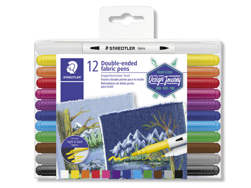 Staedtler Double-ended fabric pens 12 pcs