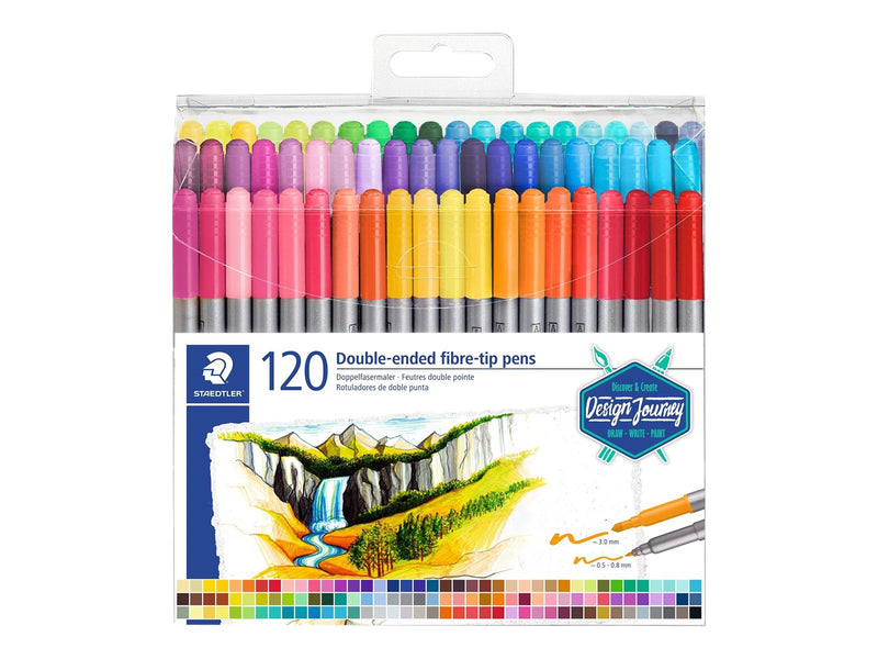 Staedtler Double-ended fibre-tip pens 120pcs