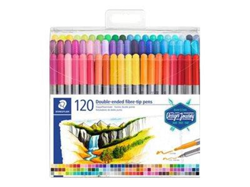 Staedtler Double-ended fibre-tip pens 120pcs