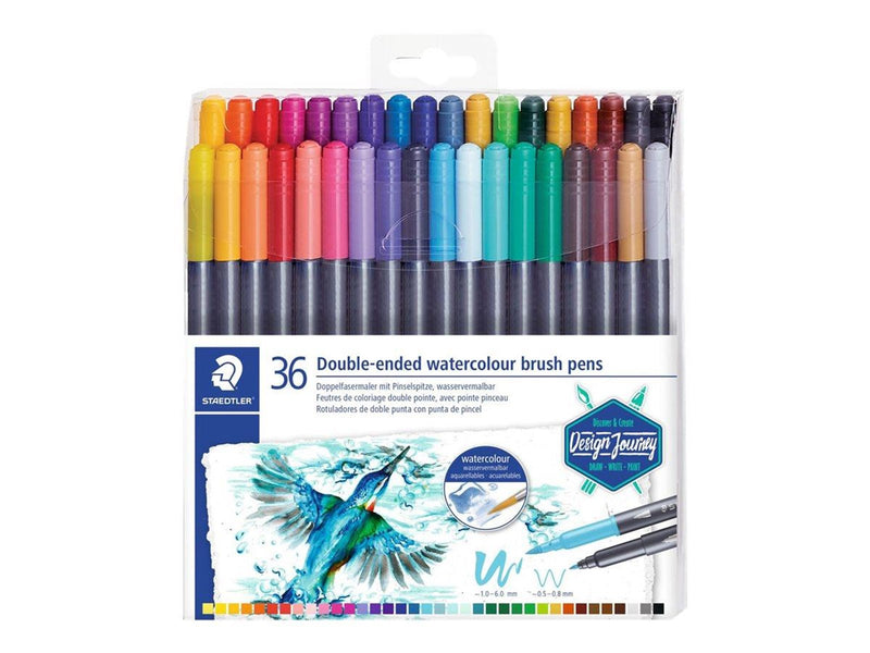 Staedtler Double-ended watercol. brush 36pcs