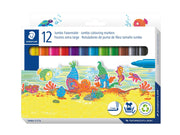 Staedtler Fibre-tip Jumbo 12pcs wallet