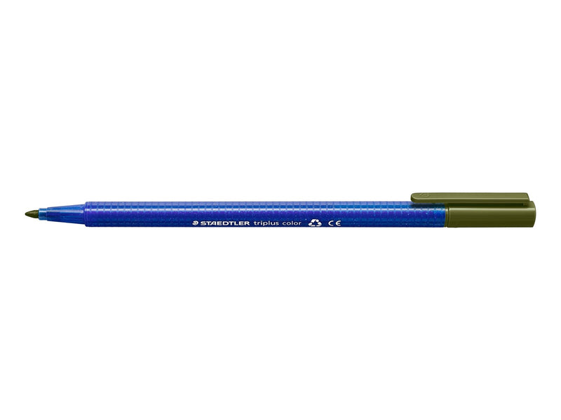 Staedtler Fibre-tip tripl.col rPP.10 pcs olive green