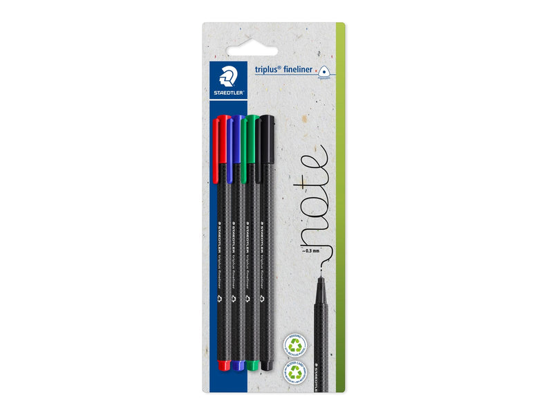 Staedtler Fineliner triplus rPP ass. 4pc Bl
