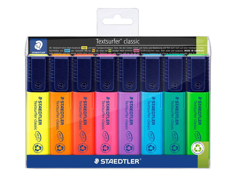 Staedtler Highlighter Textsurf.cl.8pcs.wallet