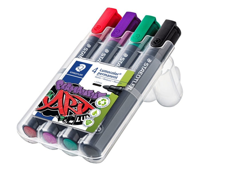 Staedtler Marker Lumocolor perm 4St Box