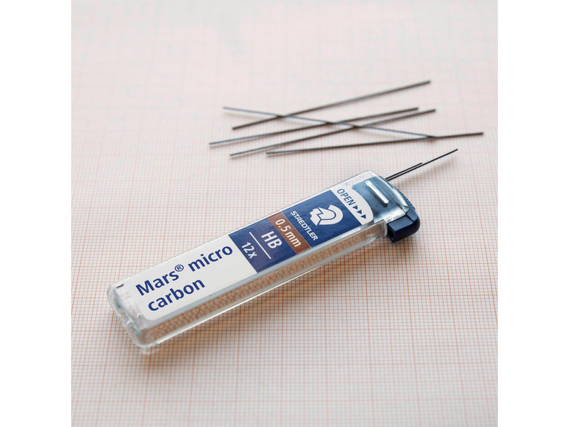 Staedtler Mech.pen.lead Mars micro0.5 HB 12 x 12 pcs