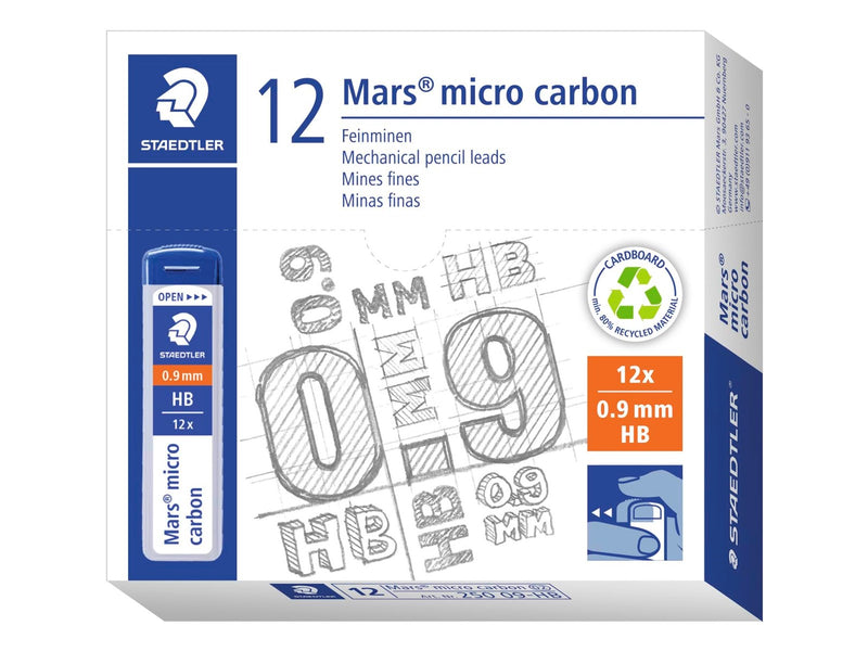 Staedtler Mech.pen.lead Mars micro0.9 HB 12 x 12 pcs