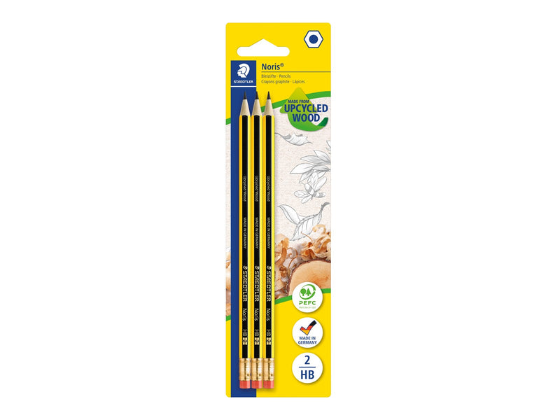 Staedtler Pencil Noris HB 3pcs bc 100% PEFC