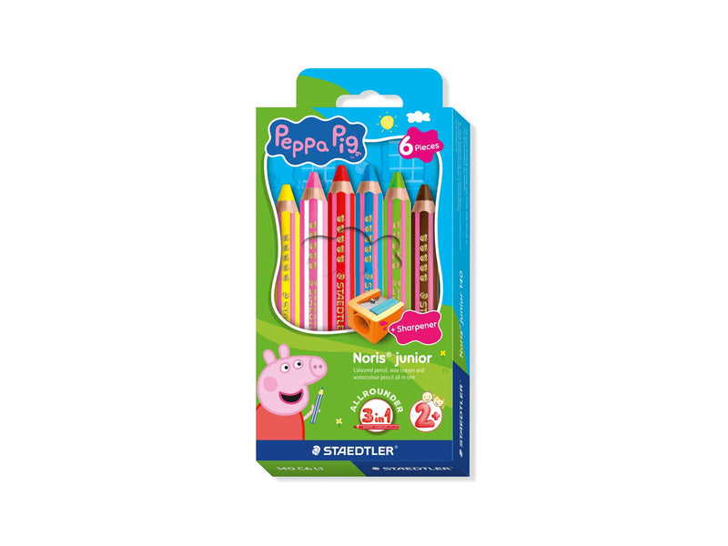 Staedtler Peppa Pig 3‑in‑1 coloured pencil 6 pcs 100% PEFC