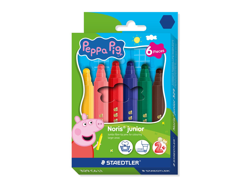 Staedtler Peppa Pig felt‑tip pens 6 assorted