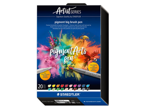 Staedtler Pigment big brush pen 20pcs + one blending pen