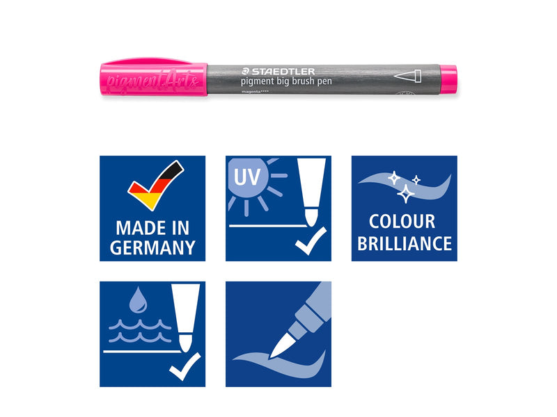 Staedtler Pigment big brush pen 20pcs + one blending pen