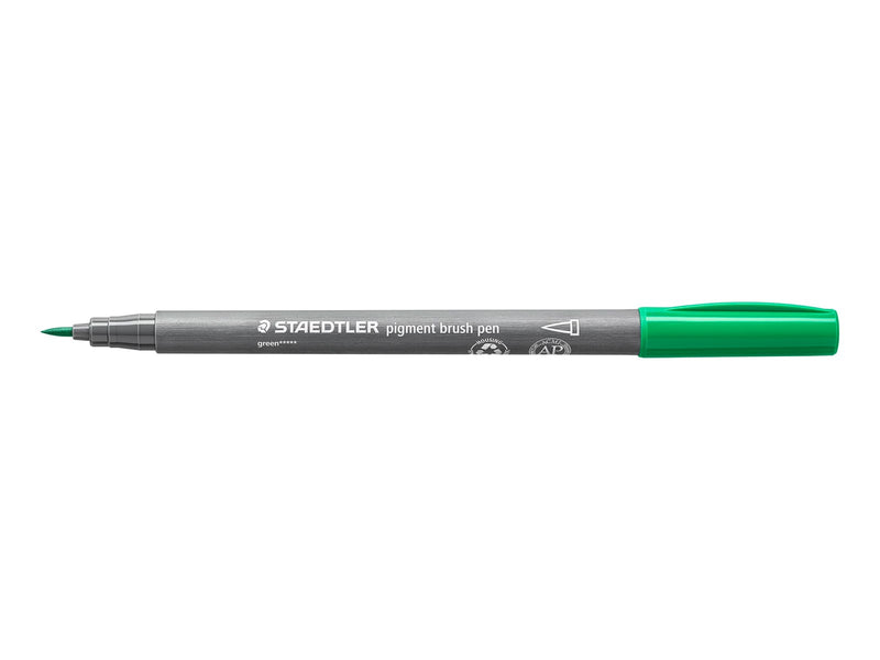 Staedtler Pigment brush 371 "Greens & Turquoises" 6 pcs. Cardboard box
