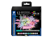Staedtler Pigment brush 371 "Pastel Set" 12 pcs. Cardboard box