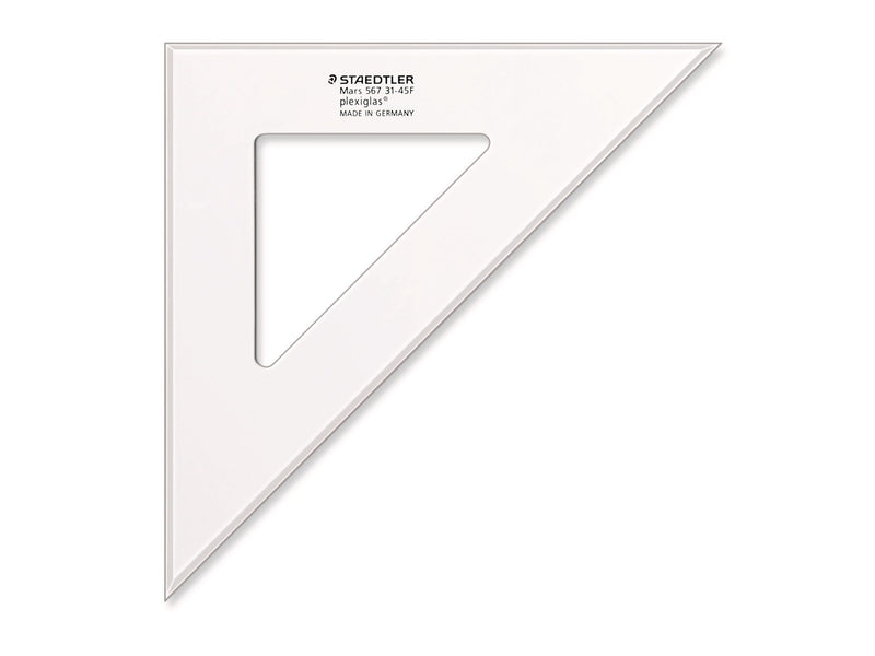 Staedtler Set square 31cm 45/45 degr. transp.