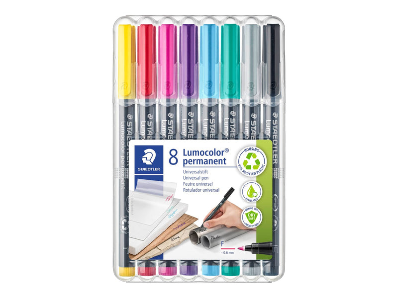 Staedtler Universal pen Lumo F perm 8pcs Box