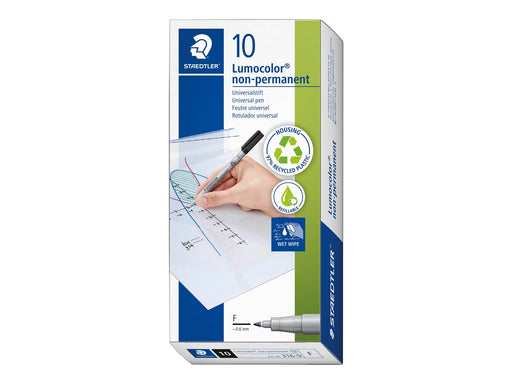 Staedtler Universal pen Lumocolor non-p.10 pcs F gre