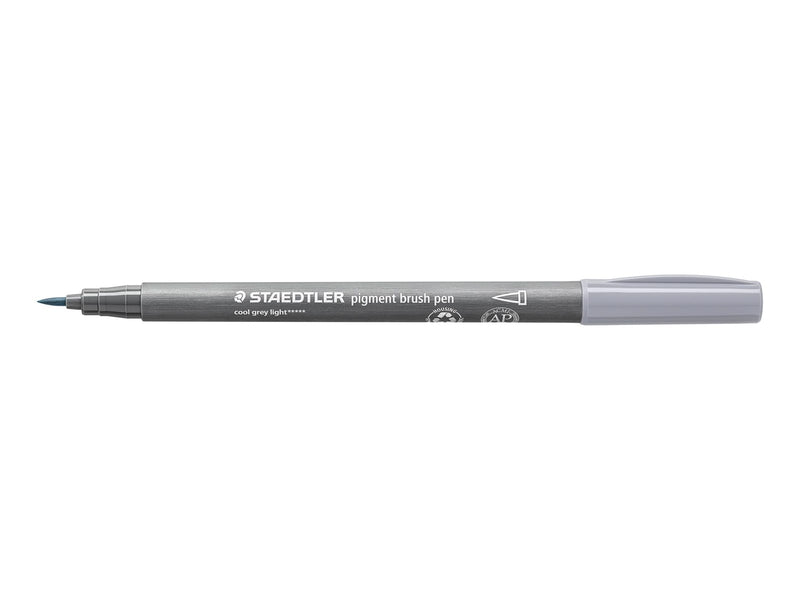 Staedtler pigment brush pen 10 pcs cool grey medium