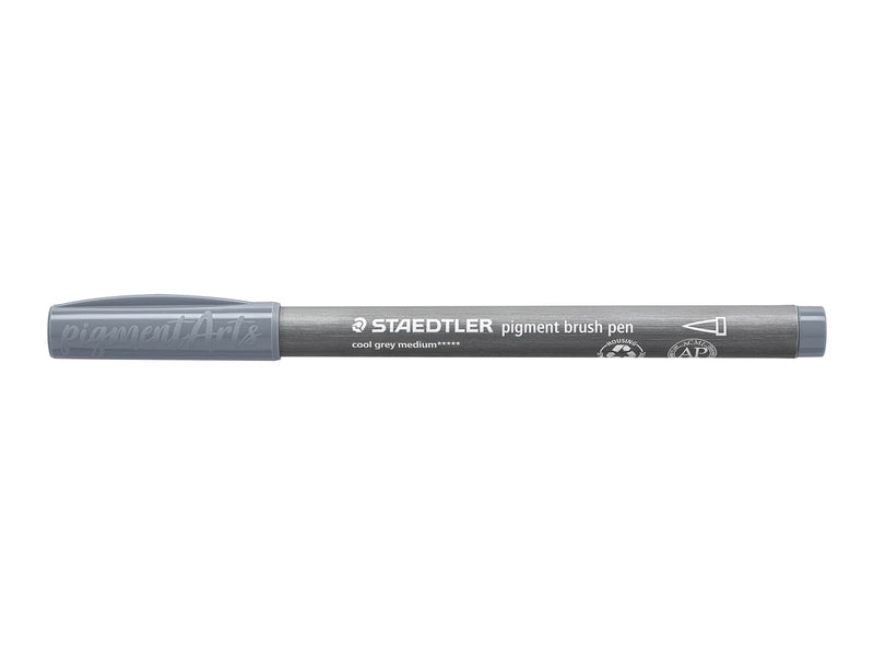 Staedtler pigment brush pen 10 pcs cool grey medium