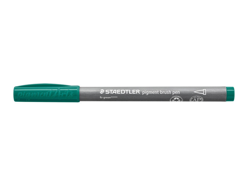 Staedtler pigment brush pen 10 pcs green