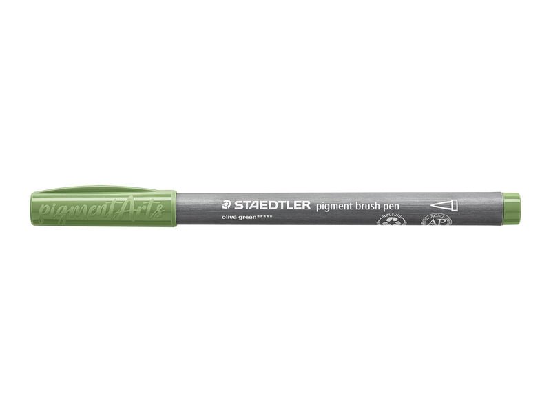 Staedtler pigment brush pen 10 pcs green