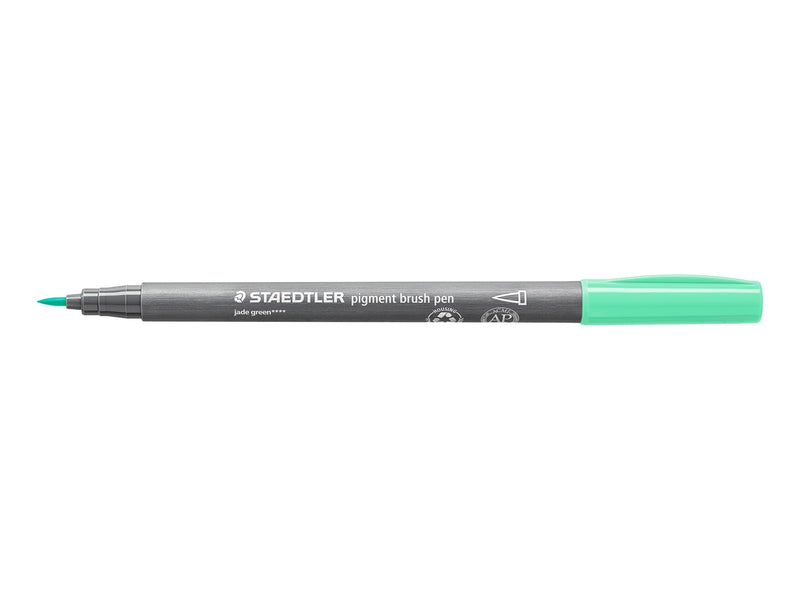Staedtler pigment brush pen 10 pcs jade green