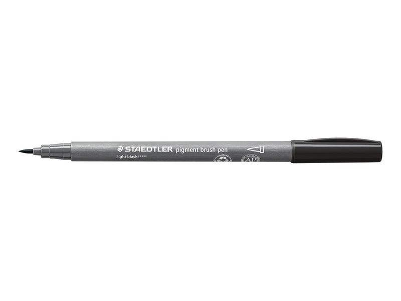 Staedtler pigment brush pen 10 pcs light black