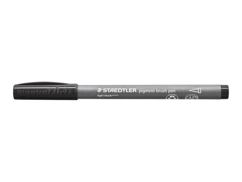 Staedtler pigment brush pen 10 pcs light black