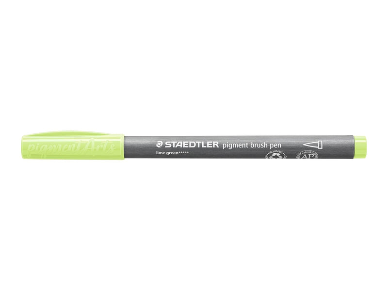 Staedtler pigment brush pen 10 pcs lime green