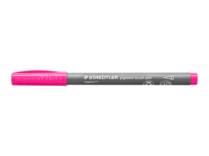 Staedtler pigment brush pen 10 pcs magenta