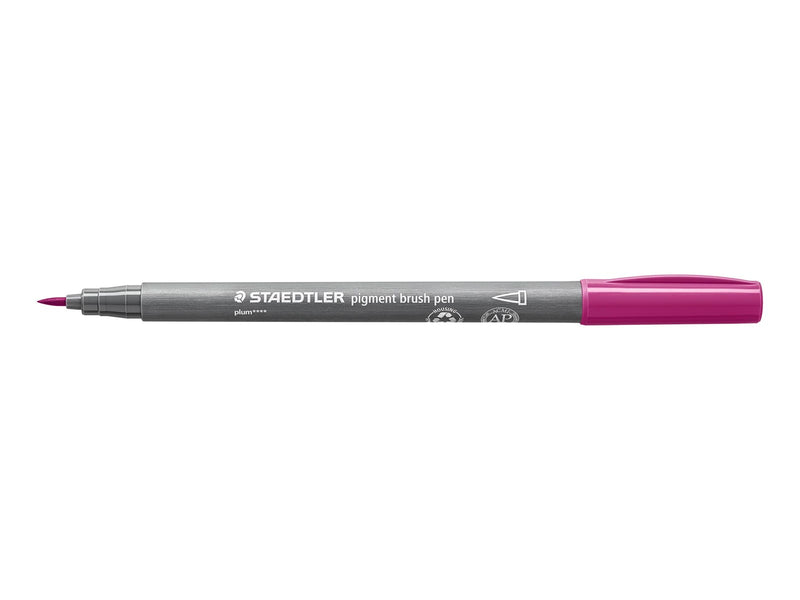 Staedtler pigment brush pen 10 pcs plum