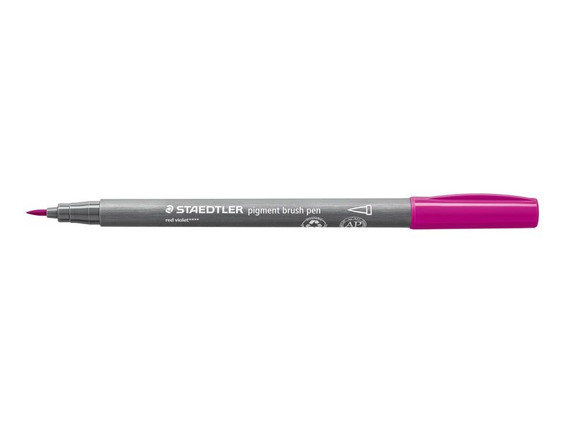 Staedtler pigment brush pen 10 pcs red violet
