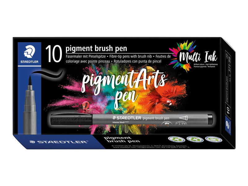 Staedtler pigment brush pen 10 pcs rosé pink