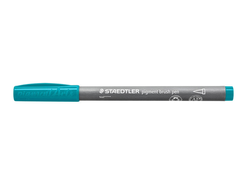 Staedtler pigment brush pen 10 pcs teal
