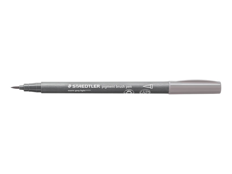 Staedtler pigment brush pen 10 pcs warm grey medium