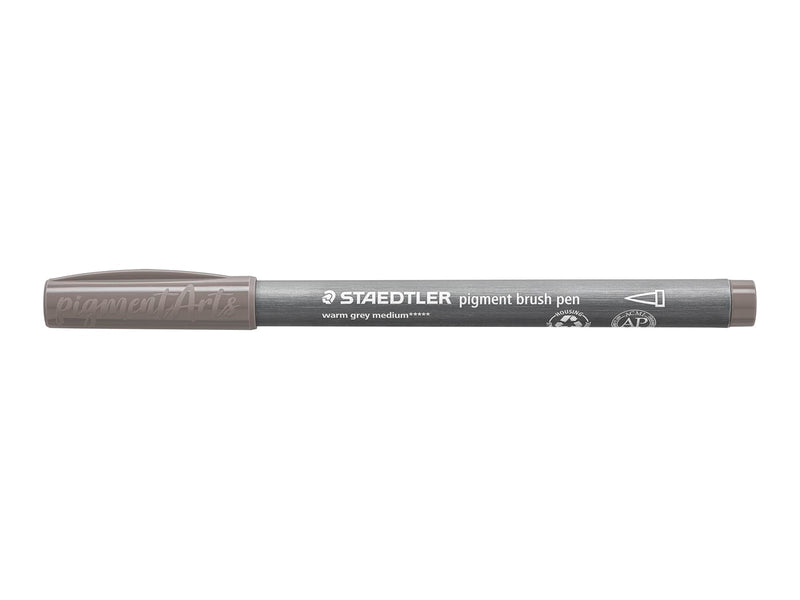 Staedtler pigment brush pen 10 pcs warm grey medium