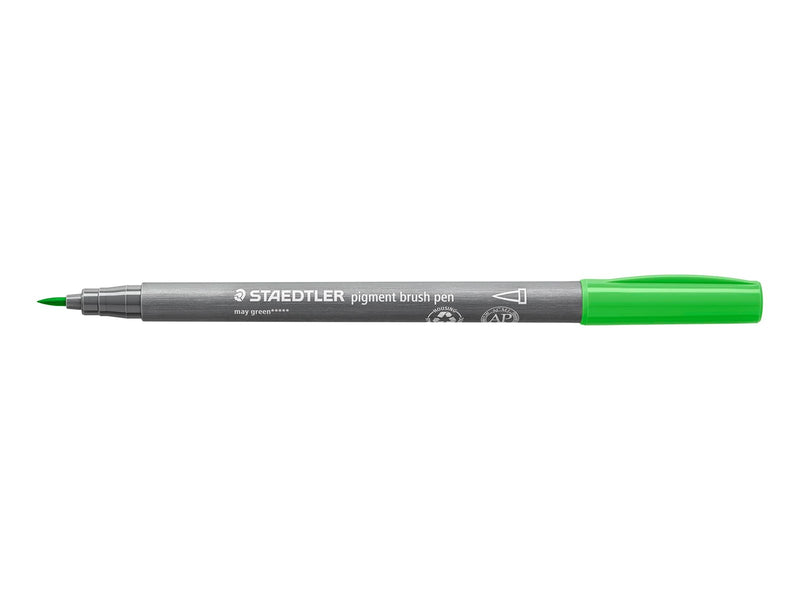 Staedtler pigment brush pen 10 pcs willow green