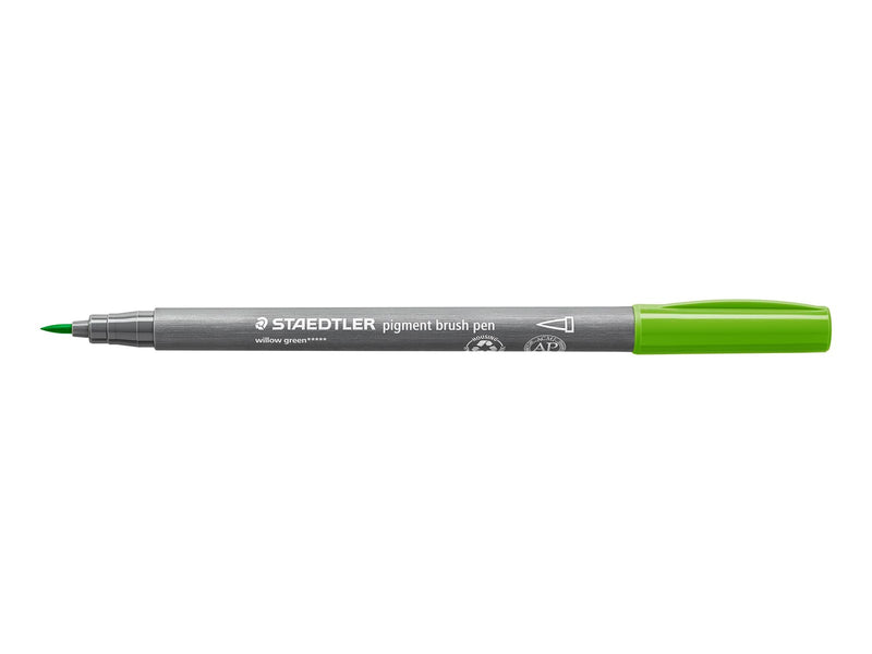 Staedtler pigment brush pen 10 pcs willow green