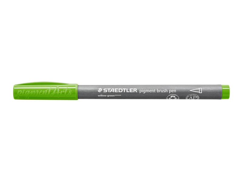 Staedtler pigment brush pen 10 pcs willow green