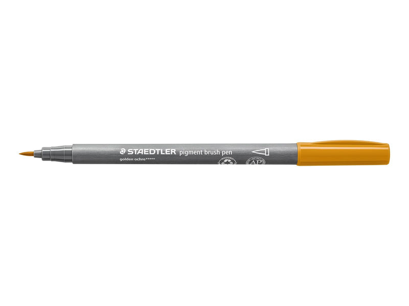 Staedtler pigment brush pen 10 pcs yellow