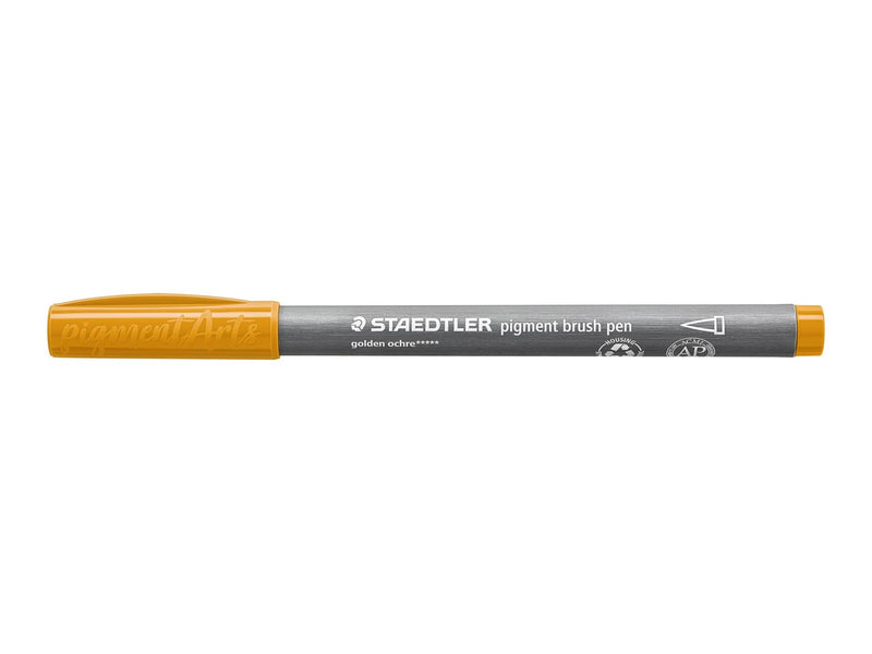 Staedtler pigment brush pen 10 pcs yellow