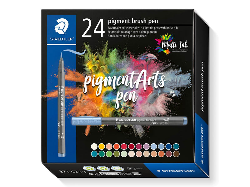 Staedtler pigment brush pen 24pcs