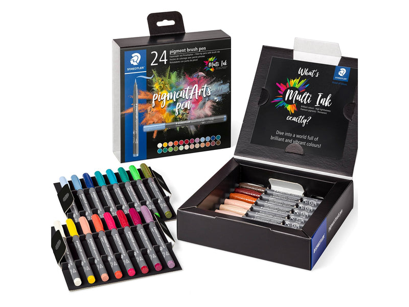 Staedtler pigment brush pen 24pcs