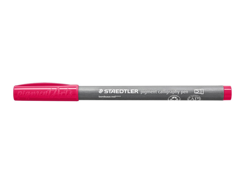 Staedtler pigment calligraphy pen 10 pcs bordeauxred