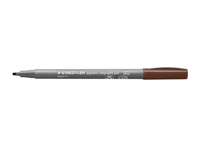 Staedtler pigment calligraphy pen 10 pcs brown