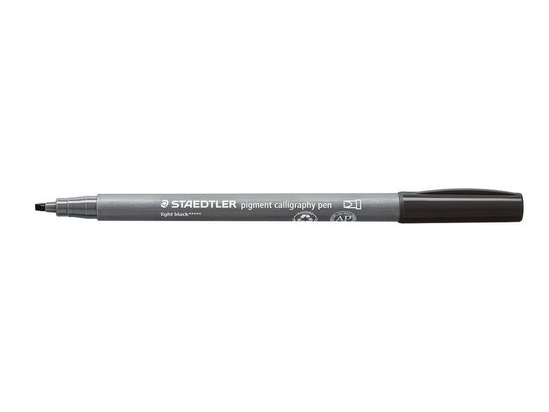 Staedtler pigment calligraphy pen 10 pcs light black