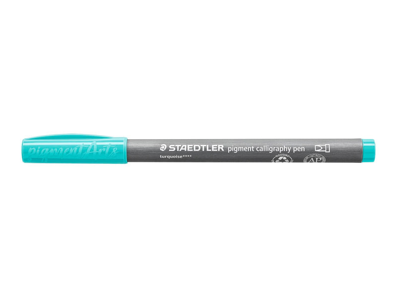 Staedtler pigment calligraphy pen 10 pcs turquoise