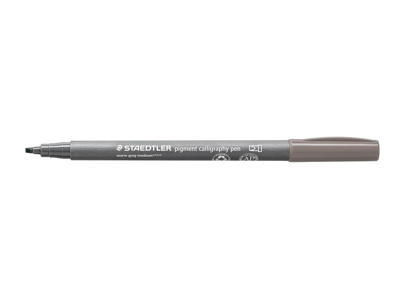 Staedtler pigment calligraphy pen 10 pcs warmgreymed
