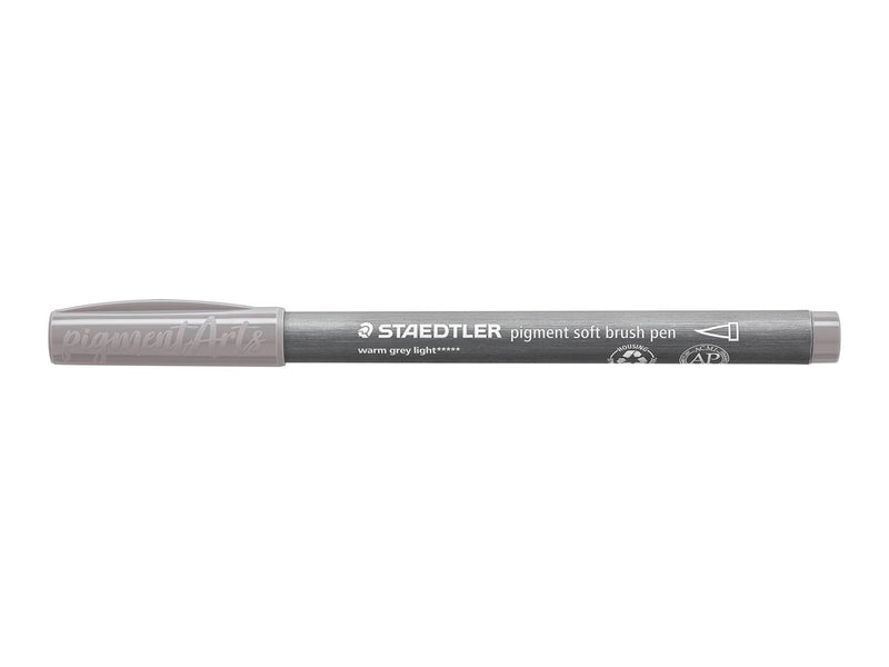 Staedtler pigment soft brush pen 10 pcs warmgreyligh
