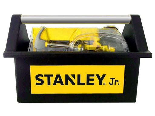 Stanley Open Toolbox + 5 pc Toolset Hammer Screwdriver Philips Screwdriver Flat Square Safety Goggle Open Toolbox